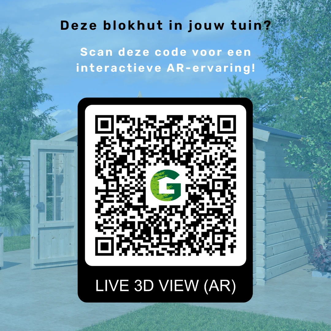 Woodlands Blokhut Kasuko met Overkapping en Dakisolatie 885 x 385 cm - Afbeelding 4